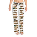 Boho Indian Feathers Pajama Pants, Free Shipping, Boho Lounge Pants, Boho Pajama Bottoms, Womens Boho Pajamas