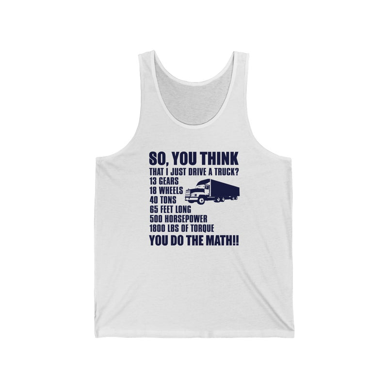 So You Think Unisex Jersey Tank