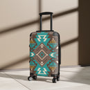 Boho Aztec Suitcase, Free Shipping, Travel Bag, Overnight Bag, Custom Suitcase, Rolling Spinner, Luggage, Boho Chic, Southwest