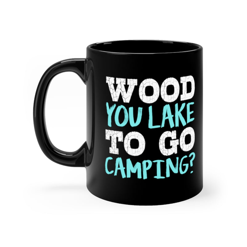 Wood You Lake 11oz Black Mug