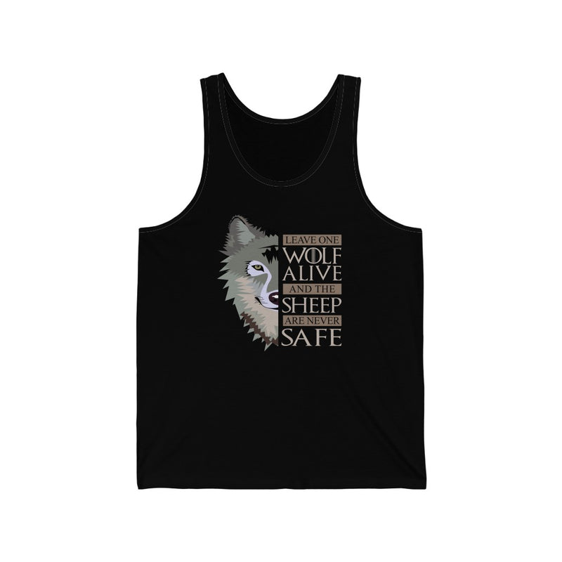 Leave One Wolf Unisex Jersey Tank