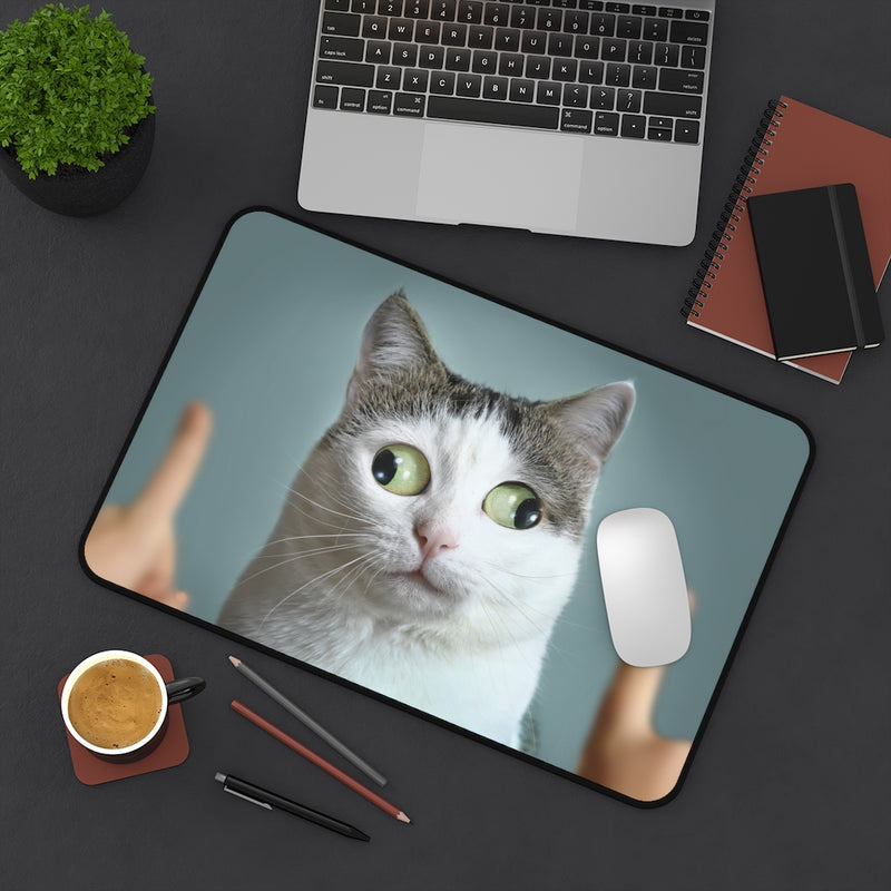Designer Desk Mat; Cat Eyes