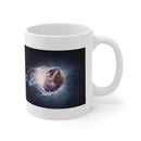 Lightning Football 11oz White Mug