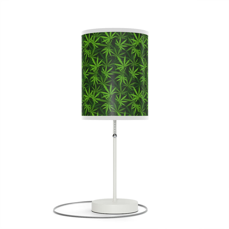 Marijuana Leaves Lamp on a Stand, Night Light, Indoor Table Lamp, Custom Photo Night Light, Bedside Lamp