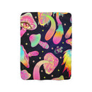 Boho Mushroom Blanket, Sherpa Fleece Blanket, Free Shipping, Two Sizes, Throw Blanket, Extra Soft, Psychedelic, Free Spirit, Hippie