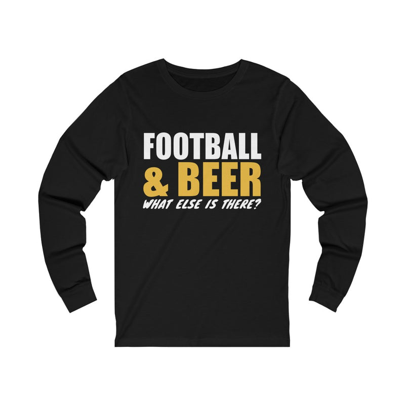 Football & Beer Unisex Jersey Long Sleeve T-shirt