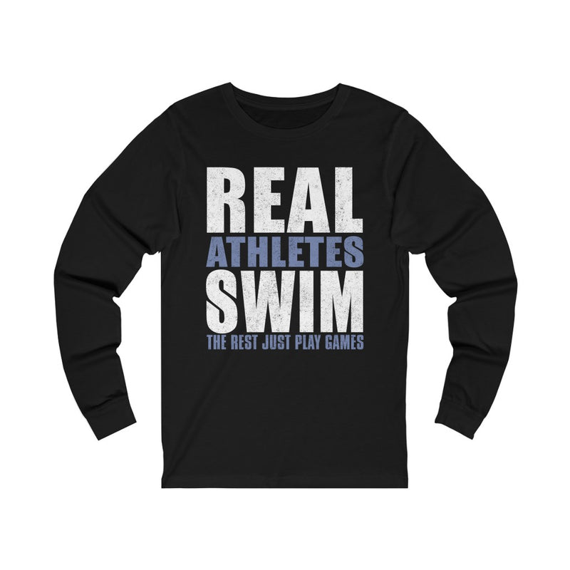 Real Athletes Swim Unisex Jersey Long Sleeve T-shirt