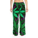 Marijuana Leaves Pajama Pants, Lounge Pants, Womens Pajamas, Custom Pajamas, Cannabis Pajamas, Weed Pajamas