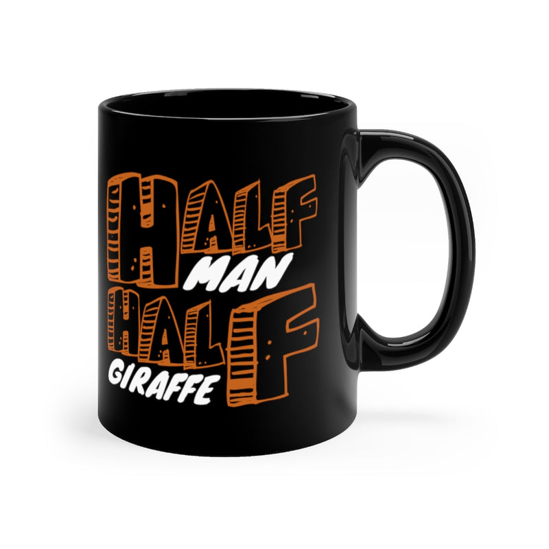 Half Man 11oz Black Mug