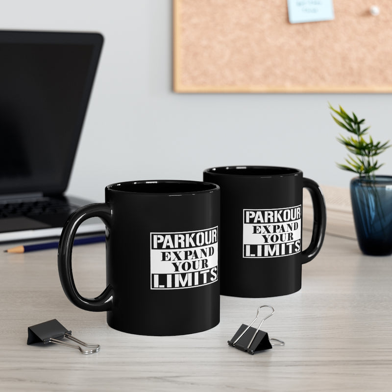 Parkour Expand Your 11oz Black Mug