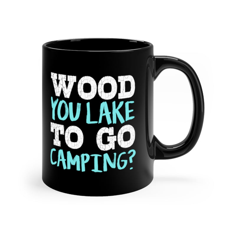 Wood You Lake 11oz Black Mug