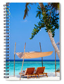 Chairs on Island - Spiral Notebook