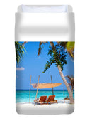 Chairs on Island - Duvet Cover