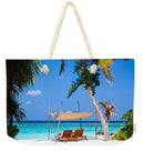 Chairs on Island - Weekender Tote Bag