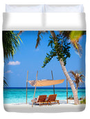 Chairs on Island - Duvet Cover