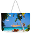 Chairs on Island - Weekender Tote Bag