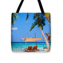 Chairs on Island - Tote Bag