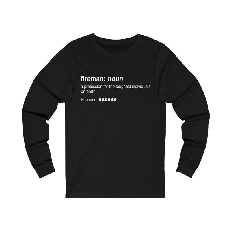 Fireman Definition Unisex Jersey Long Sleeve T-shirt