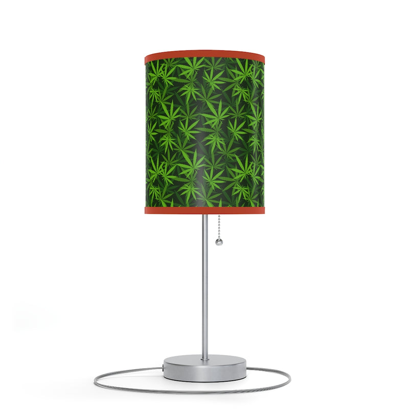 Marijuana Leaves Lamp on a Stand, Night Light, Indoor Table Lamp, Custom Photo Night Light, Bedside Lamp