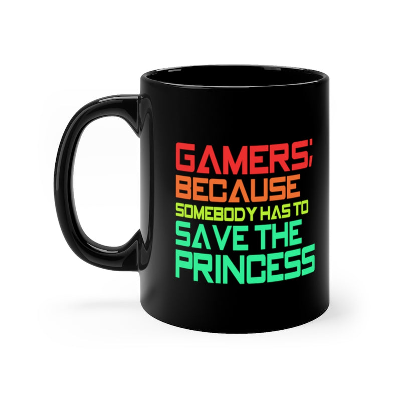 Gamers Because 11oz Black Mug