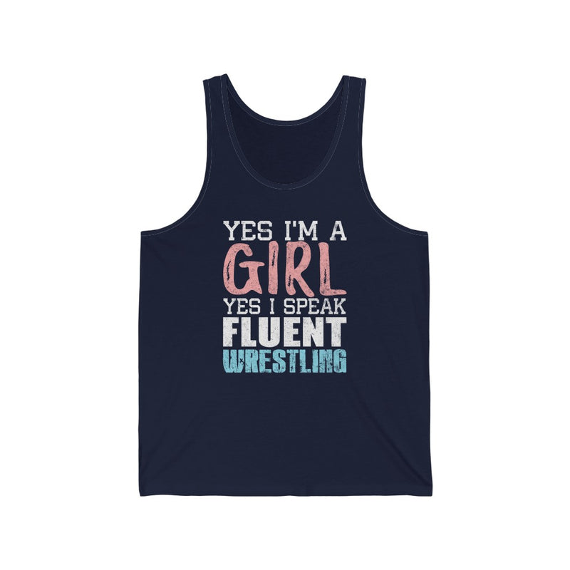 Yes I'm A GirlUnisex Jersey Tank