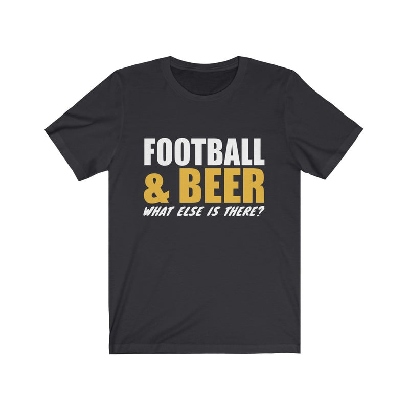 Football & Beer Unisex Jersey Short Sleeve T-shirt