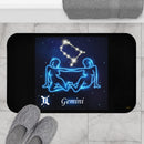 Gemini Zodiac Bath Mat, Free Shipping, Powder Room Mat, Bathroom Rug, Rugs, Non Slip, Runner, Shower, 2 Sizes, Astrology, Horoscope