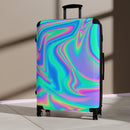 Boho Psychedelic Cabin Suitcase, Trippy Suitcase, Boho Rave Suitcase, Boho Modern Luggage, Psychedelic Carry On Bag