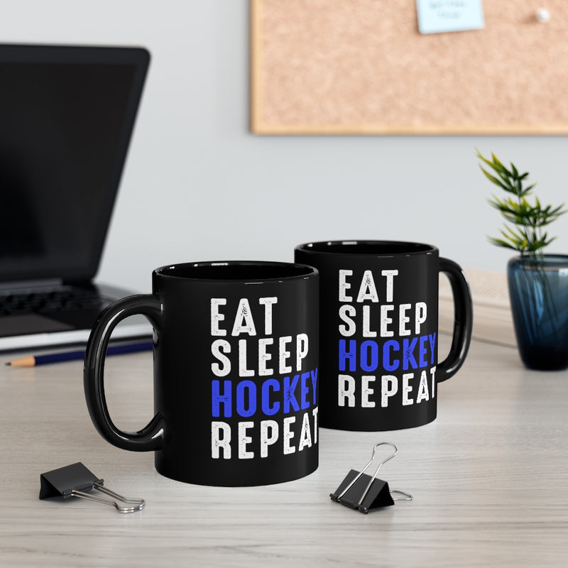 Eat Sleep 11oz Black Mug