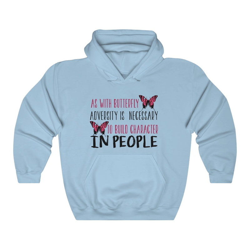 As With Butterfly Adversity Is Necessary Unisex Heavy Blend™ Hoodie