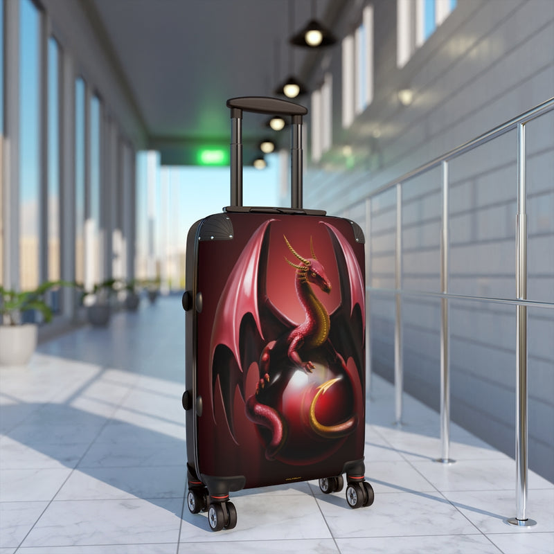 Dragon Wings Suitcase, Free Shipping, Travel Bag, Overnight Bag, Custom Suitcase, Cabin Overhead, Rolling Spinner, Luggage