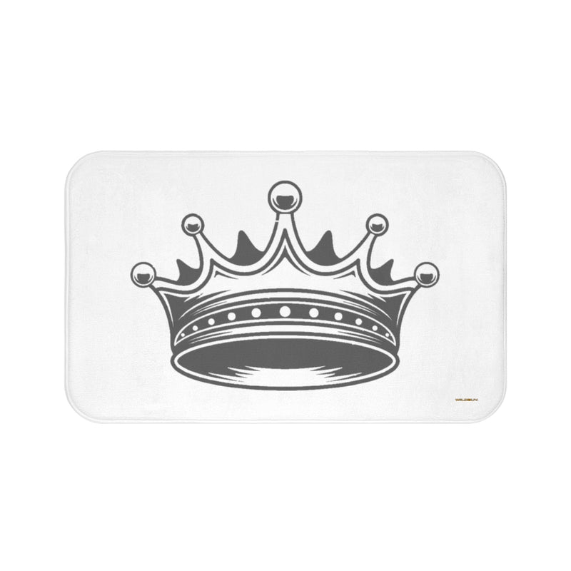 King's Crown Bath Mat ~ Free Shipping ~ Powder Room Mat ~ Bathroom Rug ~ Rugs ~ Non Slip ~ Runner ~ Shower ~ 2 Sizes, Microfiber