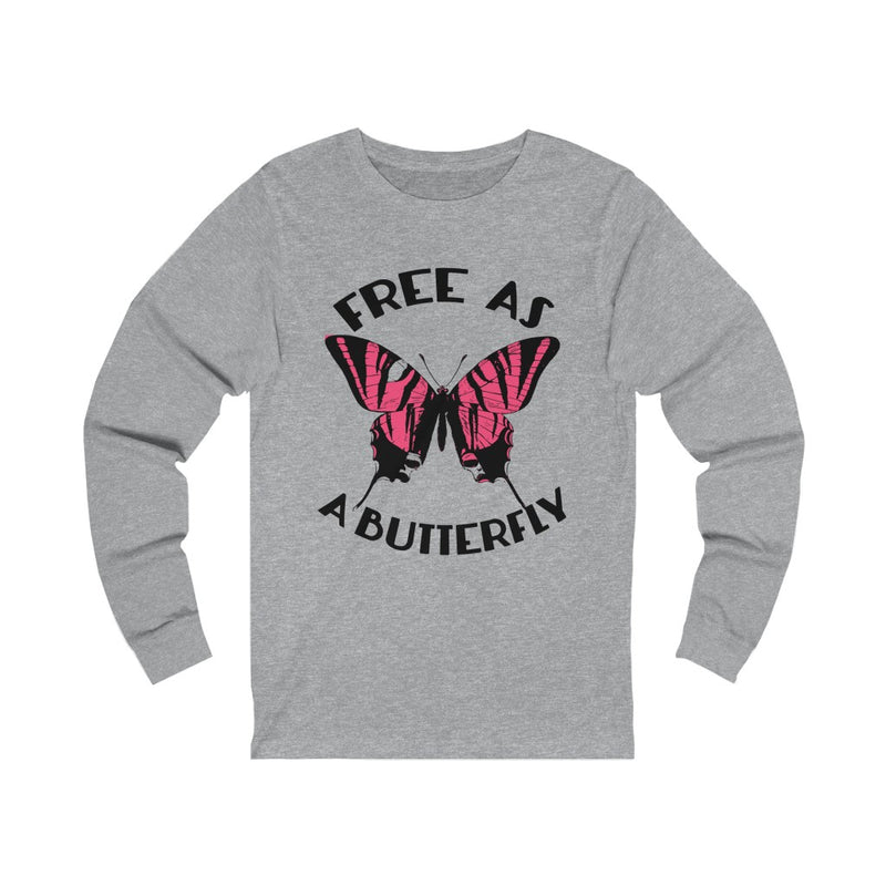 Free As A Butterfly Unisex Jersey Long Sleeve T-shirt
