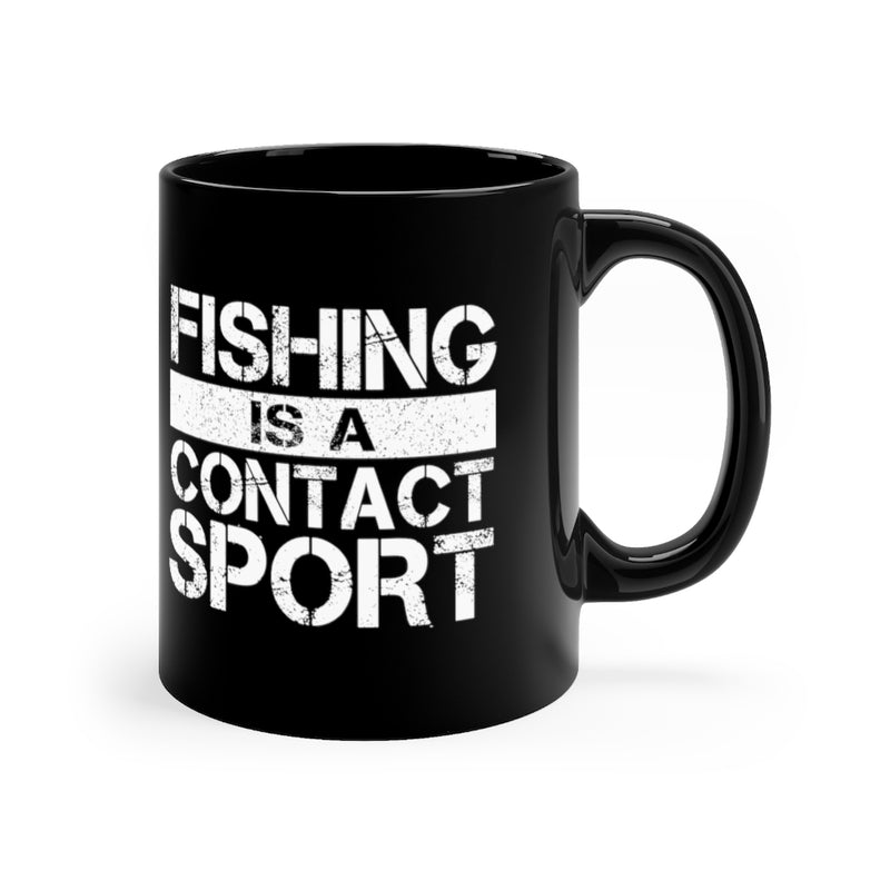 Fishing Is A 11oz Black Mug