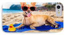 Dog On Beach Blanket - iPhone Case AND/OR Galaxy Phone Case