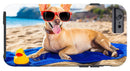 Dog On Beach Blanket - iPhone Case AND/OR Galaxy Phone Case