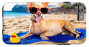 Dog On Beach Blanket - iPhone Case AND/OR Galaxy Phone Case