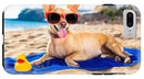 Dog On Beach Blanket - iPhone Case AND/OR Galaxy Phone Case