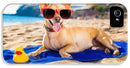 Dog On Beach Blanket - iPhone Case AND/OR Galaxy Phone Case