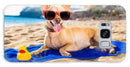 Dog On Beach Blanket - iPhone Case AND/OR Galaxy Phone Case