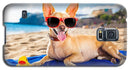 Dog On Beach Blanket - iPhone Case AND/OR Galaxy Phone Case