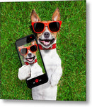 Dog Selfie - Metal Print