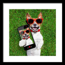 Dog Selfie - Framed Print