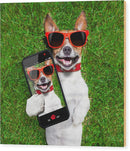 Dog Selfie - Wood Print