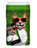 Dog Selfie - Duvet Cover