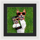 Dog Selfie - Framed Print