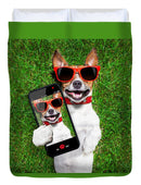 Dog Selfie - Duvet Cover