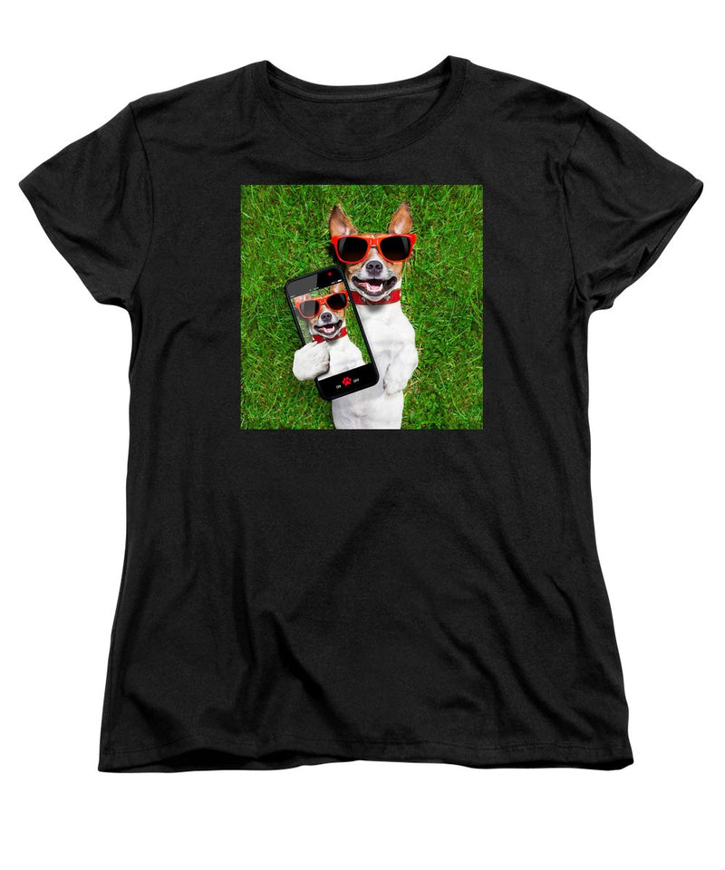 Dog Selfie - Women's T-Shirt (Standard Fit)