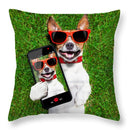 Dog Selfie - Throw Pillow