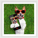 Dog Selfie - Framed Print
